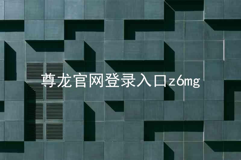 尊龙官网登录入口z6mg